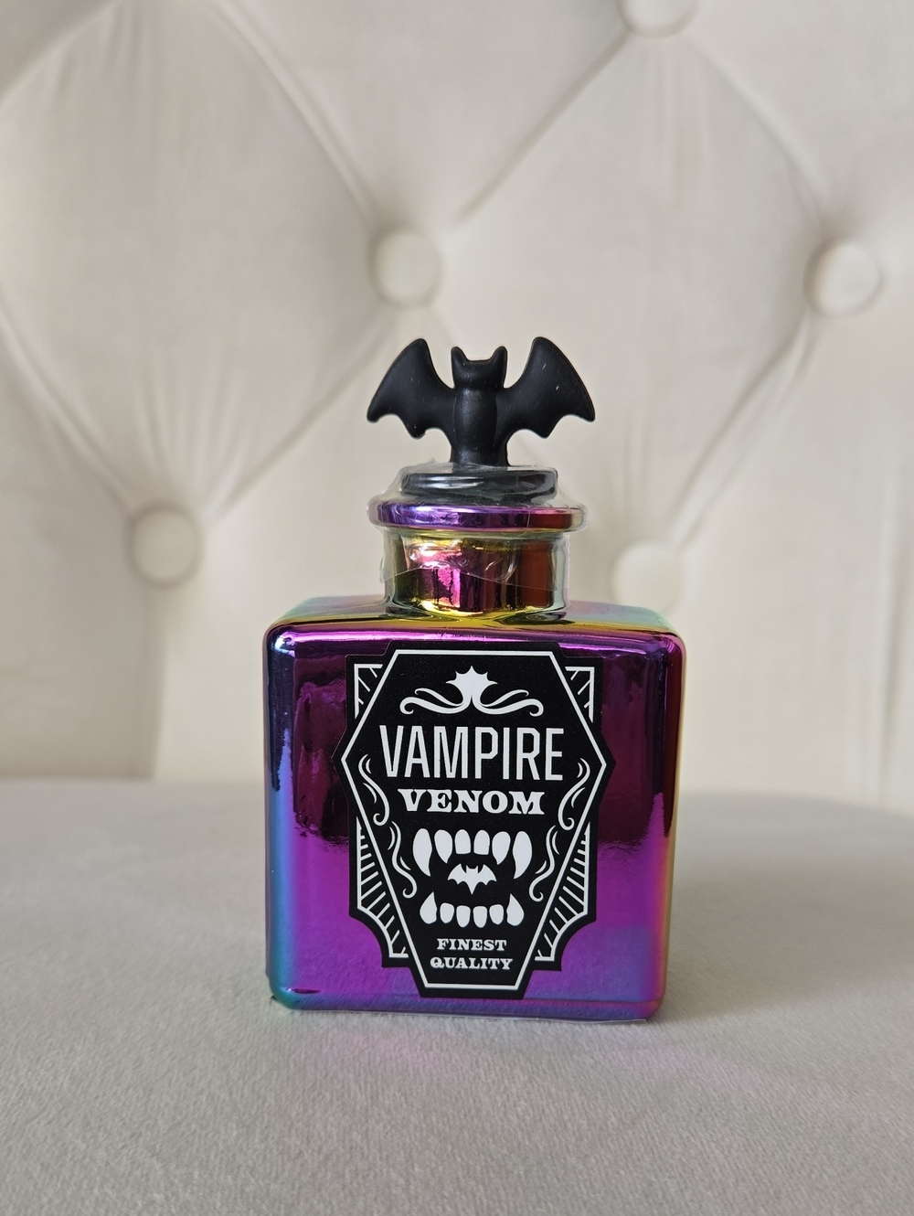 Target Iridescent Purple Vampire Venom Bottle with Black Bat Stopper, NWT